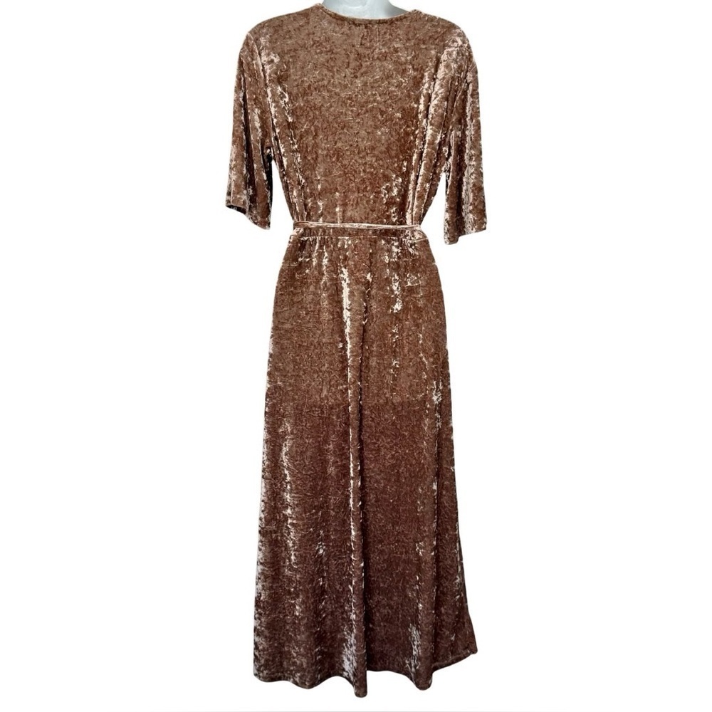 Gianni Bini Shimmering Crushed Velvet Deep Pink Duster - Picture 2 of 8